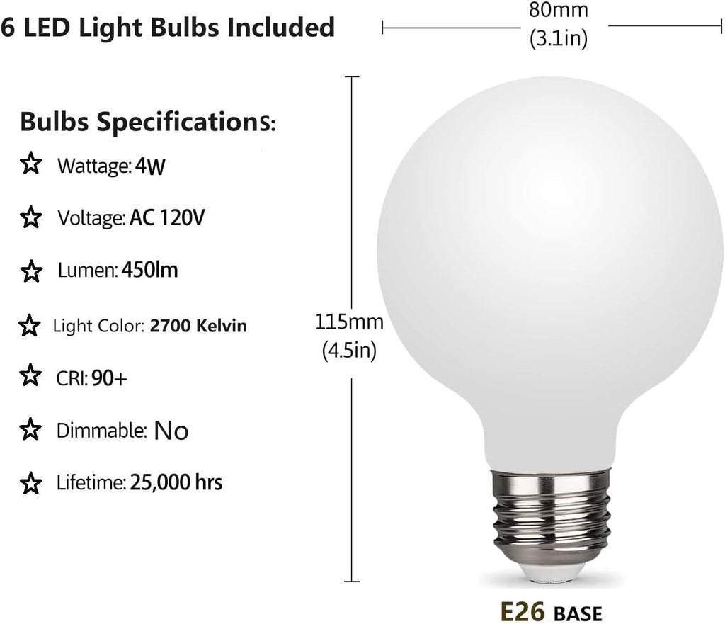 Modern Gold Sputnik Chandelier – 6-Light LED Ceiling Fixture